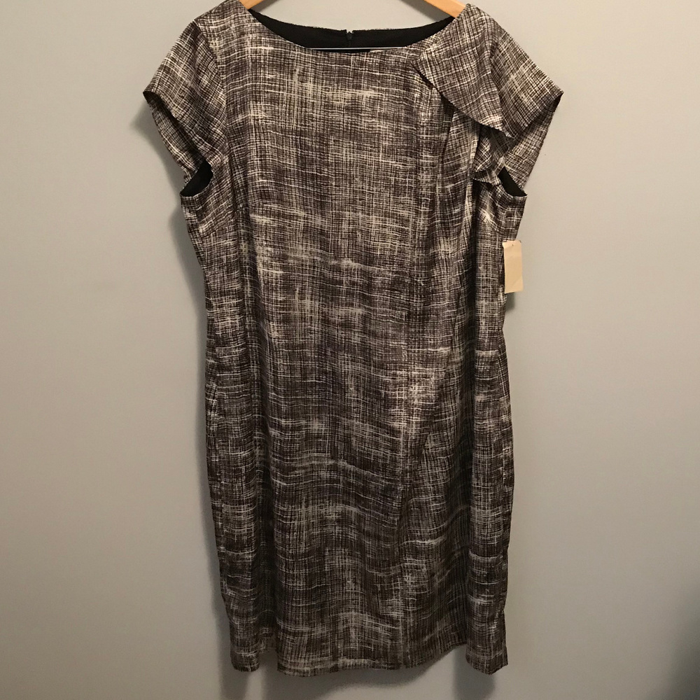 Coldwater Creek Graphic Charmeuse Dress NWT